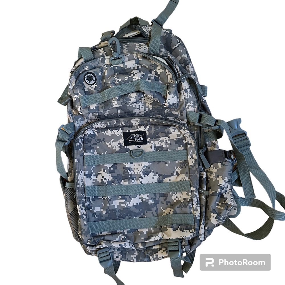 Tactical Digital Camouflaged Pattern Backpack Nex… - image 1